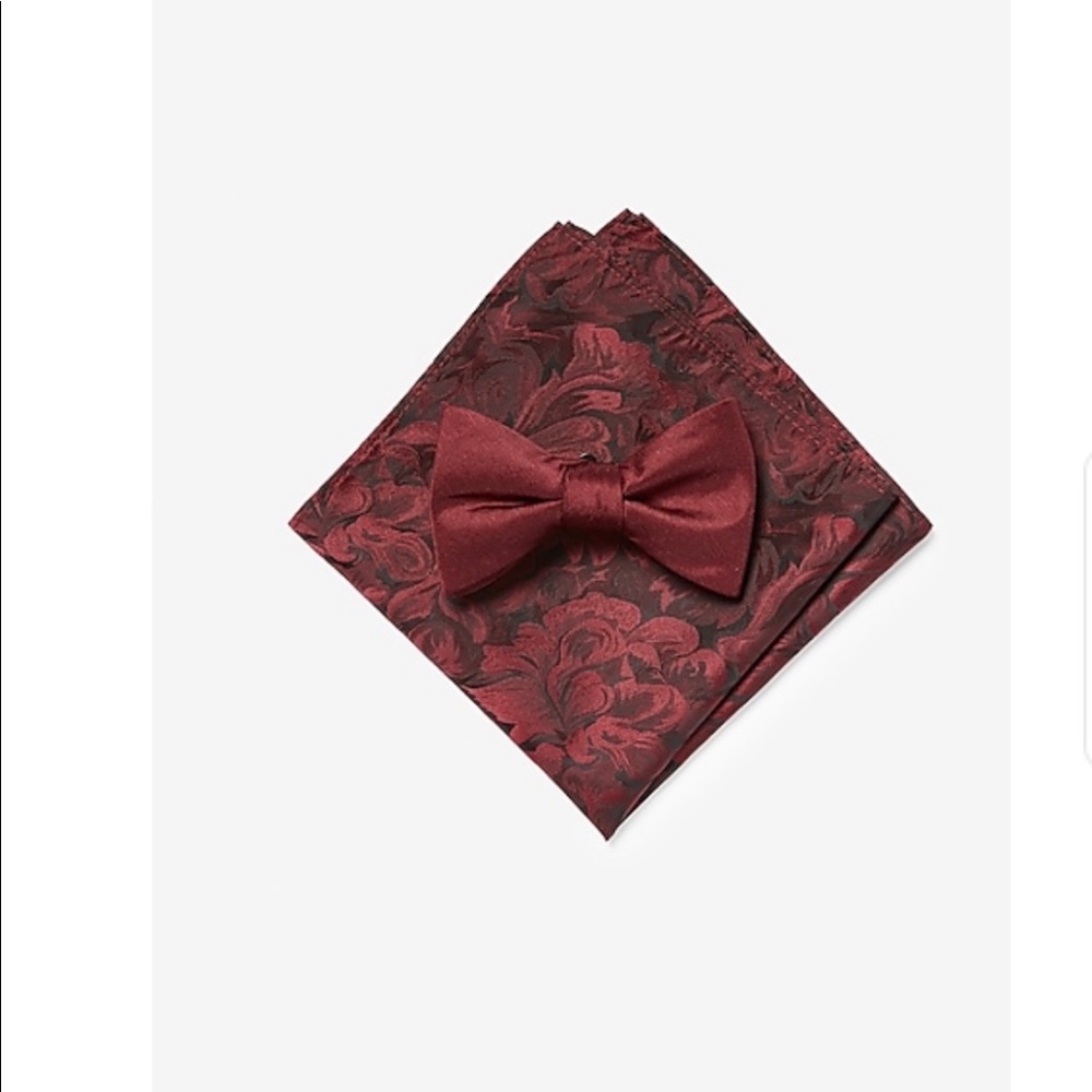 Express bow tie and pocket square gift set